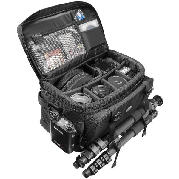  GABraden Bonita bolsa pequeña para cámara con fotógrafo,  impermeable, compatible con Nikon Sony Lightweigth para mujeres u hombres  (estampado de leopardo y guepardo negro) : Electrónica